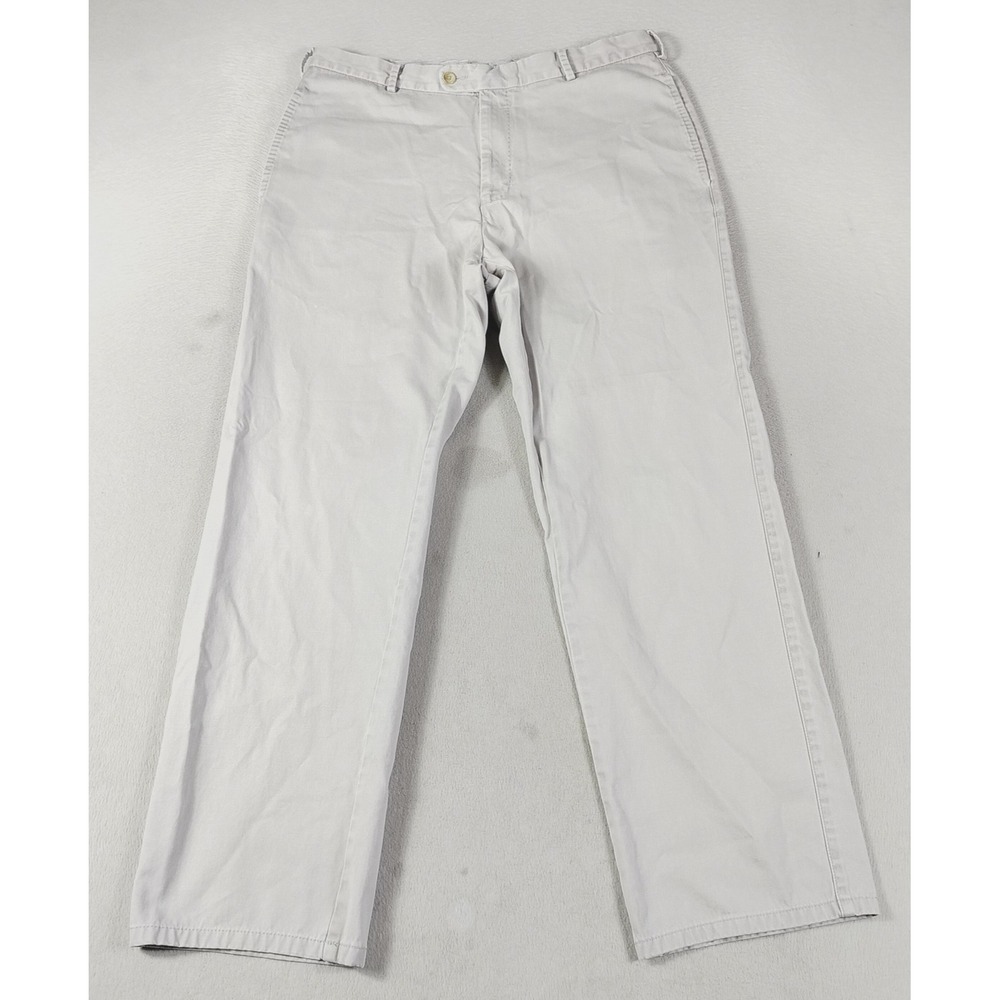 Peter Millar Chino Pants Mens 34 Beige Raleigh Washed Twill Pima Cotton Khakis